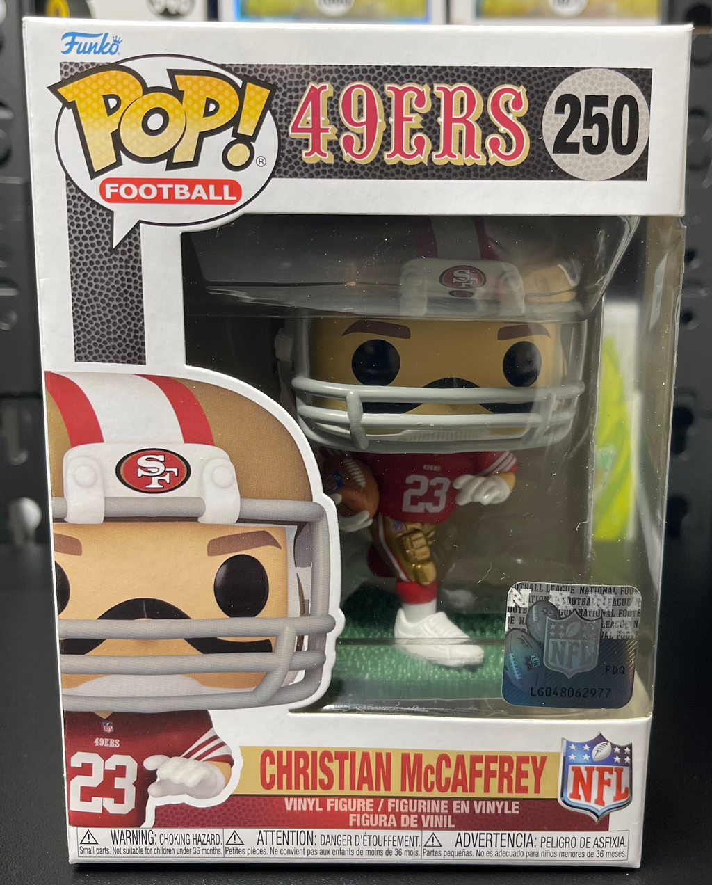 Christian McCaffrey Funko Pop #250 San Francisco 49ers