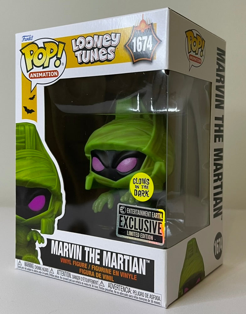 Looney Tunes Marvin the Martian in Mummy Costume (Glow) Funko Pop! #1674