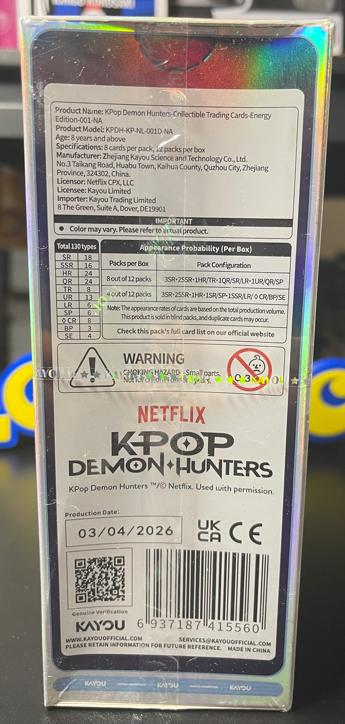 KPop Demon Hunters KAYOU Energy Edition Series 1 – Sealed Card Display Box