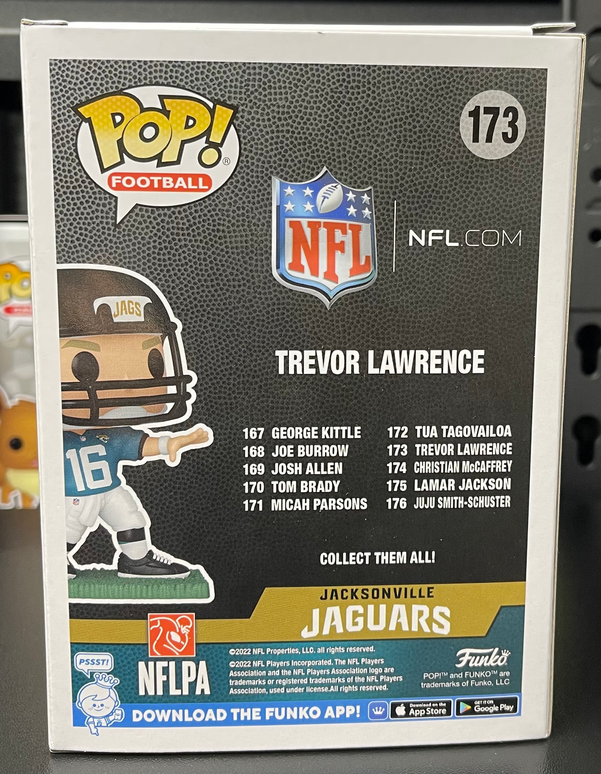 Funko Pop! Trevor Lawrence #173 – Jacksonville Jaguars (Home Uniform)