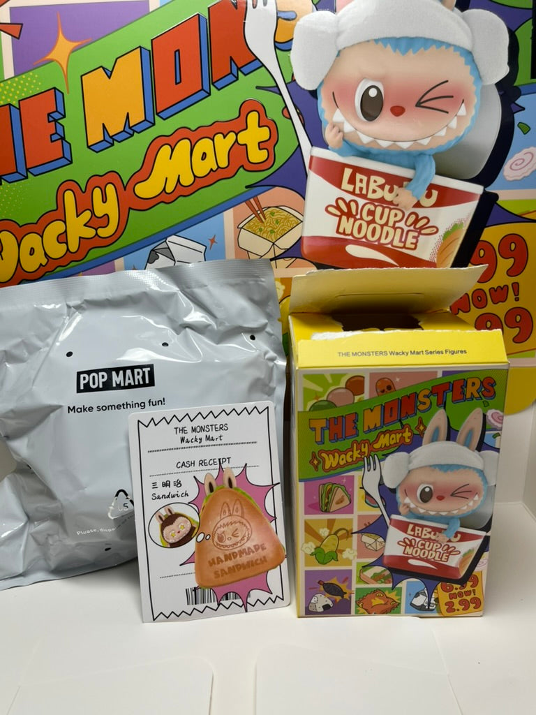 Pop Mart Labubu THE MONSTERS Wacky Mart Series Figures - Opened Box/Sealed Bag