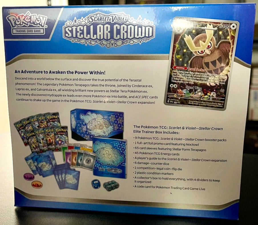 Pokemon TCG: Stellar Crown Elite Trainer Box - SV07: Stellar Crown (SV07)