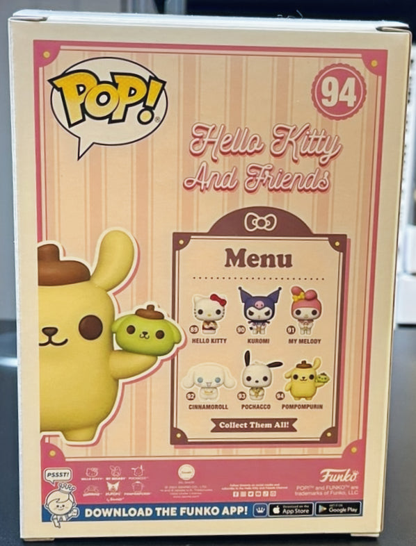 Hello Kitty and Friends Pompompurin with Dessert Funko Pop! Vinyl Figure #94