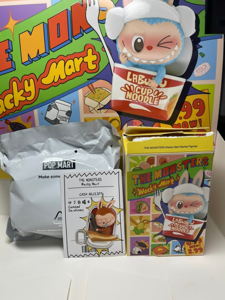 Pop Mart Labubu THE MONSTERS Wacky Mart Series Figures - Opened Box/Sealed Bag