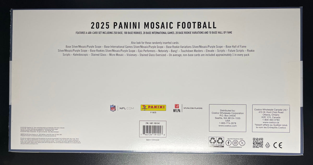 2025 Panini Mosaic NFL Bundle Box