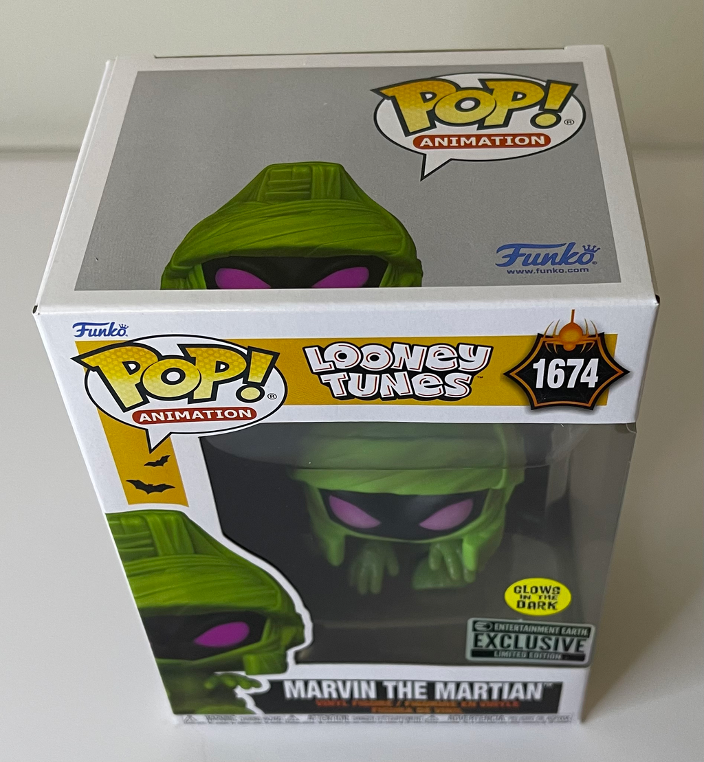 Looney Tunes Marvin the Martian in Mummy Costume (Glow) Funko Pop! #1674