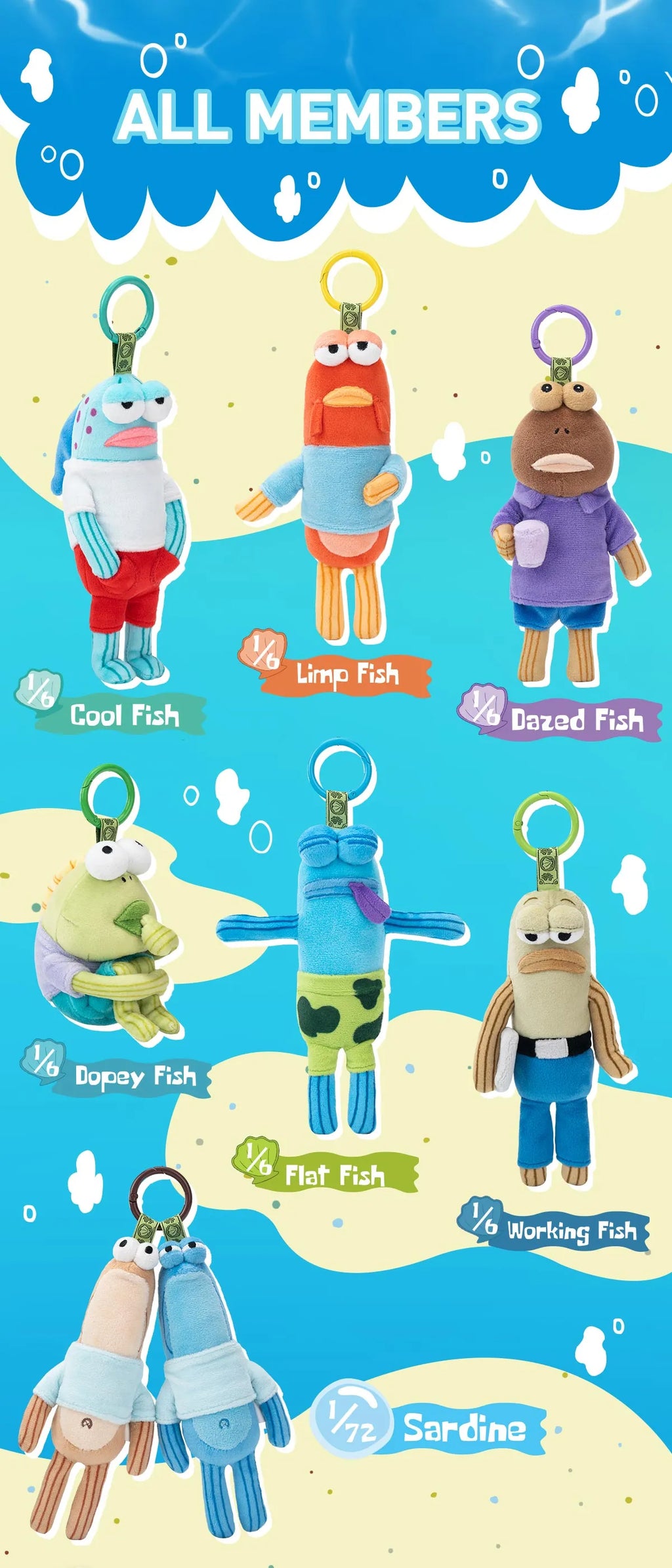 Pop Mart Bikini Bottom Buddies - Whimsical Plush - Blind Box