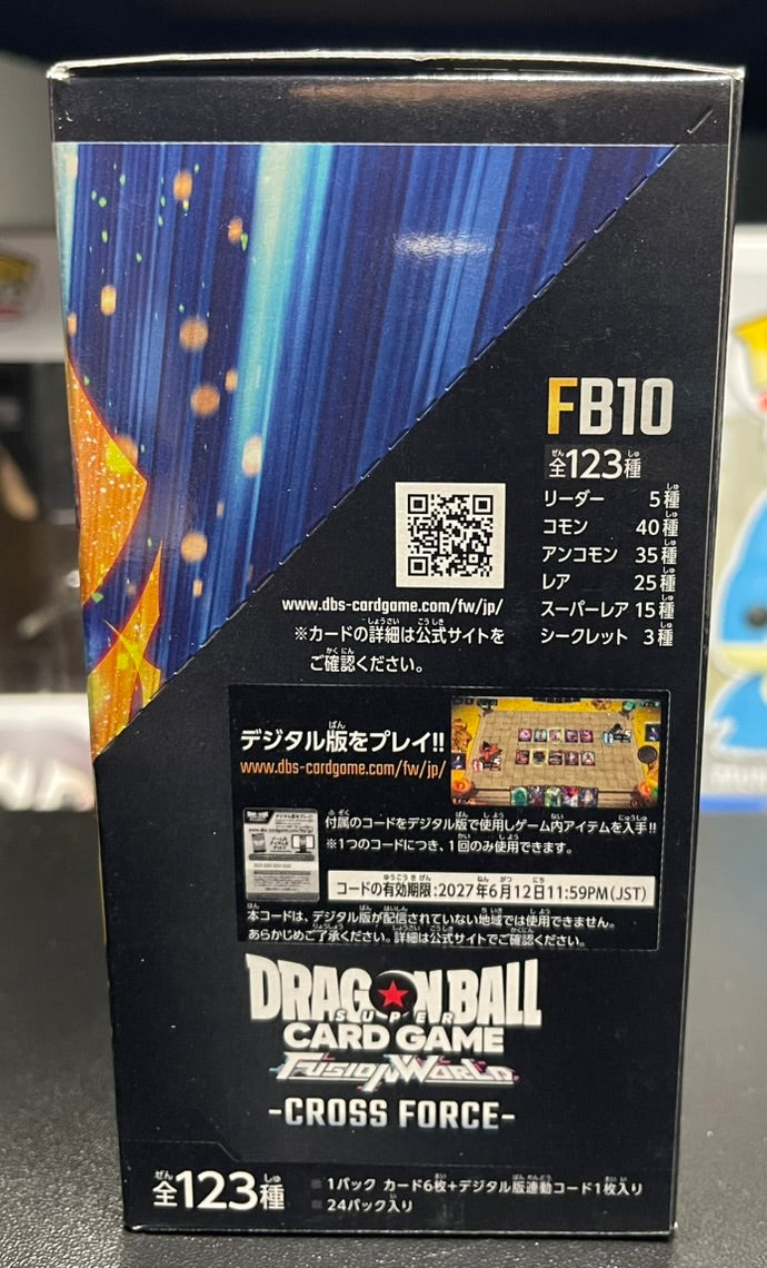 Dragon Ball Super FB10 Cross Force Booster Box Japanese