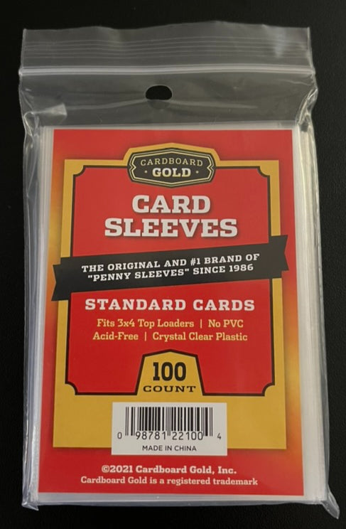 Cardboard Gold - Card Sleeves (100 Count) - For Standard Size Trading Cards
