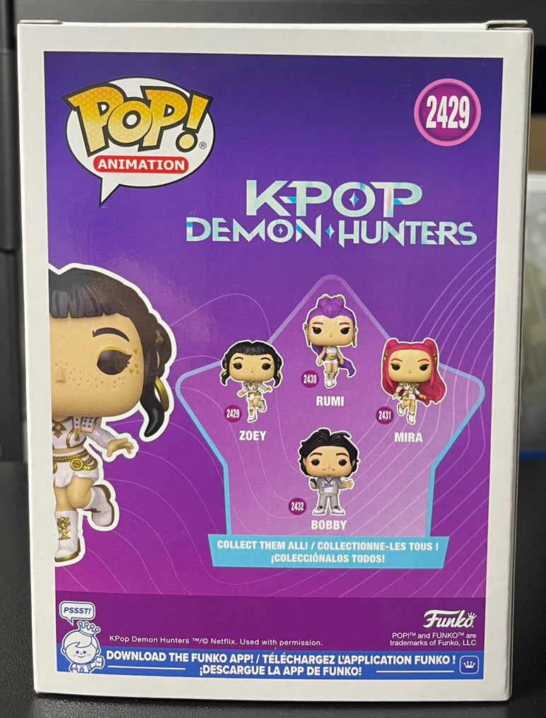 KPop Demon Hunters Zoey Funko Pop 2429 Vinyl Figure