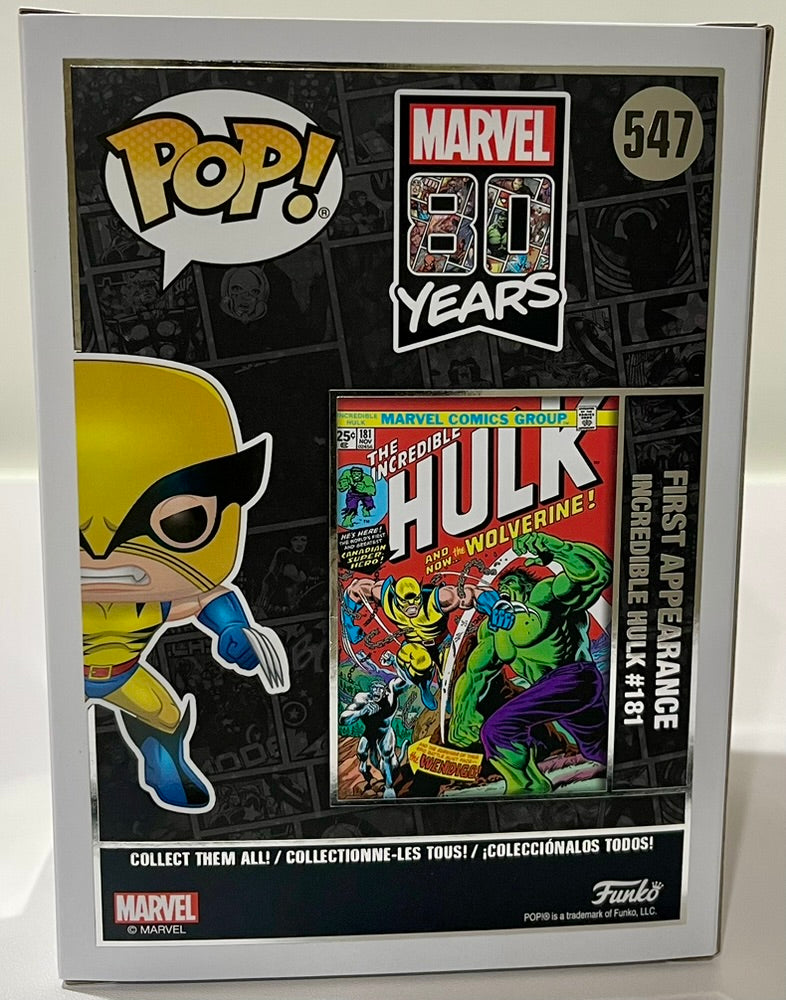 Marvel 80th First Appearance Wolverine Funko Pop! Vinyl Figure #547