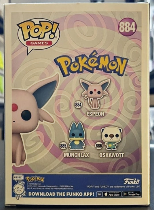 Pokemon Espeon Funko Pop! Vinyl Figure #884