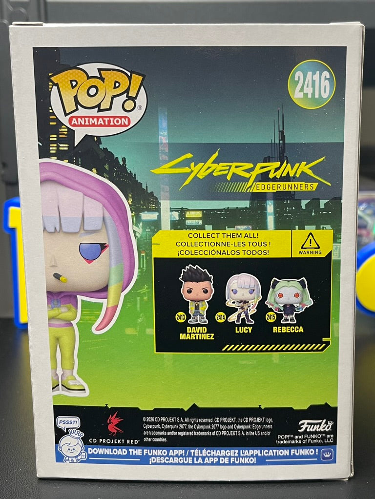 Lucy in Hoodie Cyberpunk Edgerunners Funko Pop! #2416 Web Exclusive