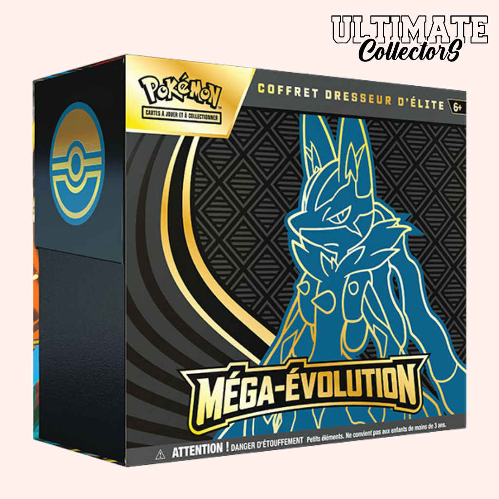 Coffret Dresseur d’Élite (ETB) Pokémon - Méga-Lucario - ME1 - Français (avec protection semi-rigide option neuf)