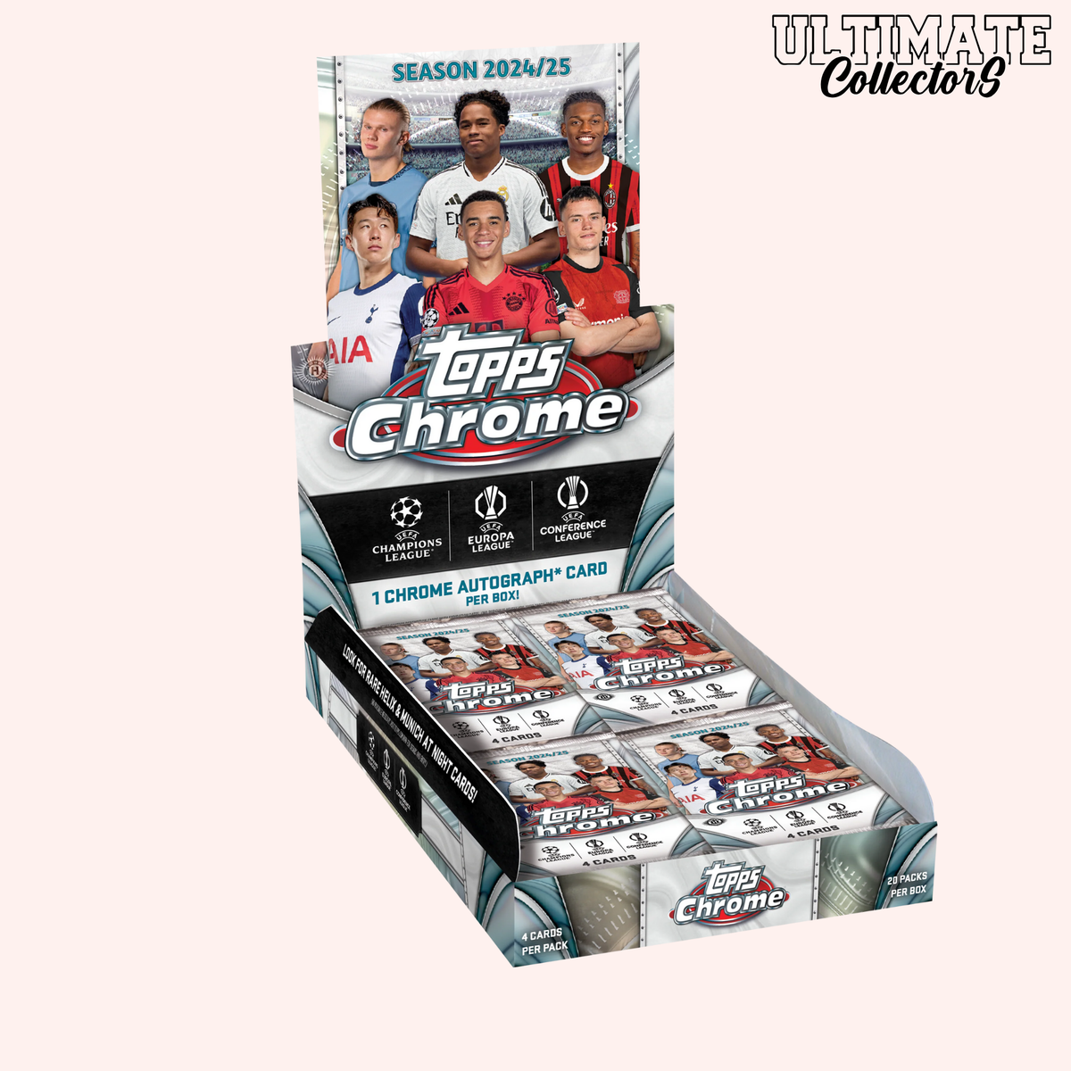 Topps Chrome UEFA Club Competitions Hobby Box (2024/25)