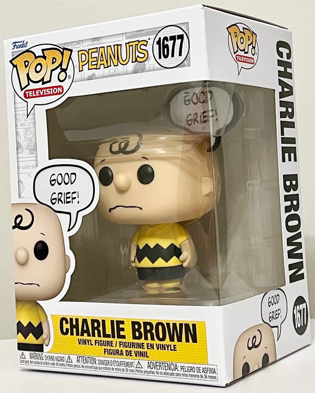 Peanuts Charlie Brown Good Grief Funko Pop Vinyl Figure #1677