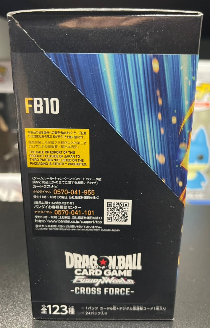Dragon Ball Super FB10 Cross Force Booster Box Japanese