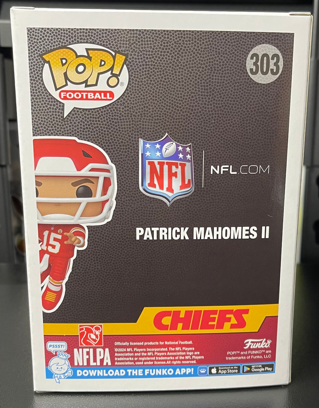 Patrick Mahomes II Funko Pop! #303 NFL Chiefs – Target Con Exclusive