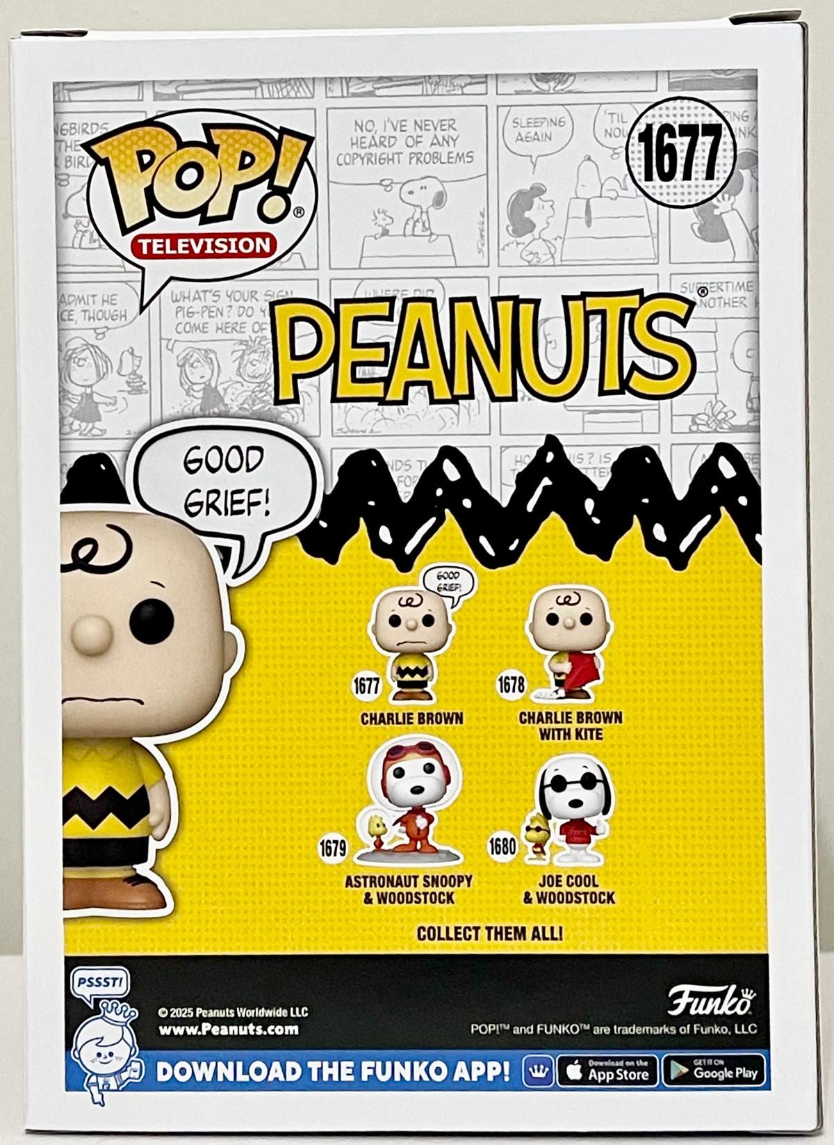 Peanuts Charlie Brown Good Grief Funko Pop Vinyl Figure #1677