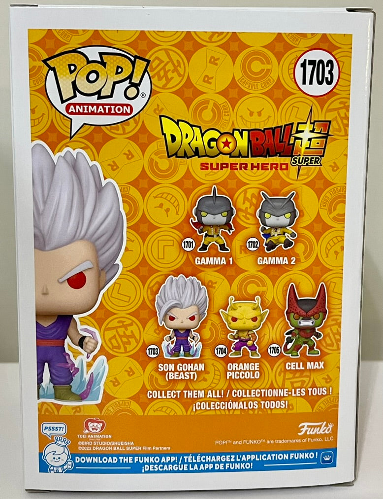 Dragon Ball Super: Super Hero Son Gohan (Beast) Funko Pop! Vinyl Figure #1703