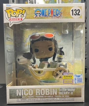 Funko Pop! Rides Deluxe One Piece Nico Robin with Mini Merry II #132 (SDCC)