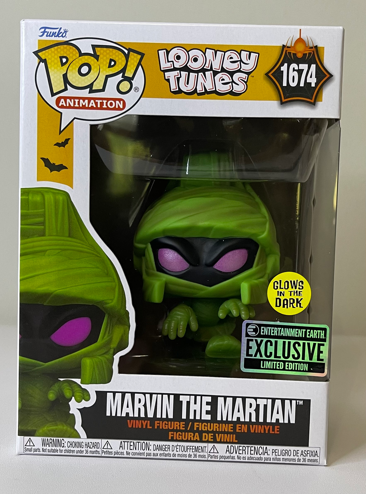 Looney Tunes Marvin the Martian in Mummy Costume (Glow) Funko Pop! #1674
