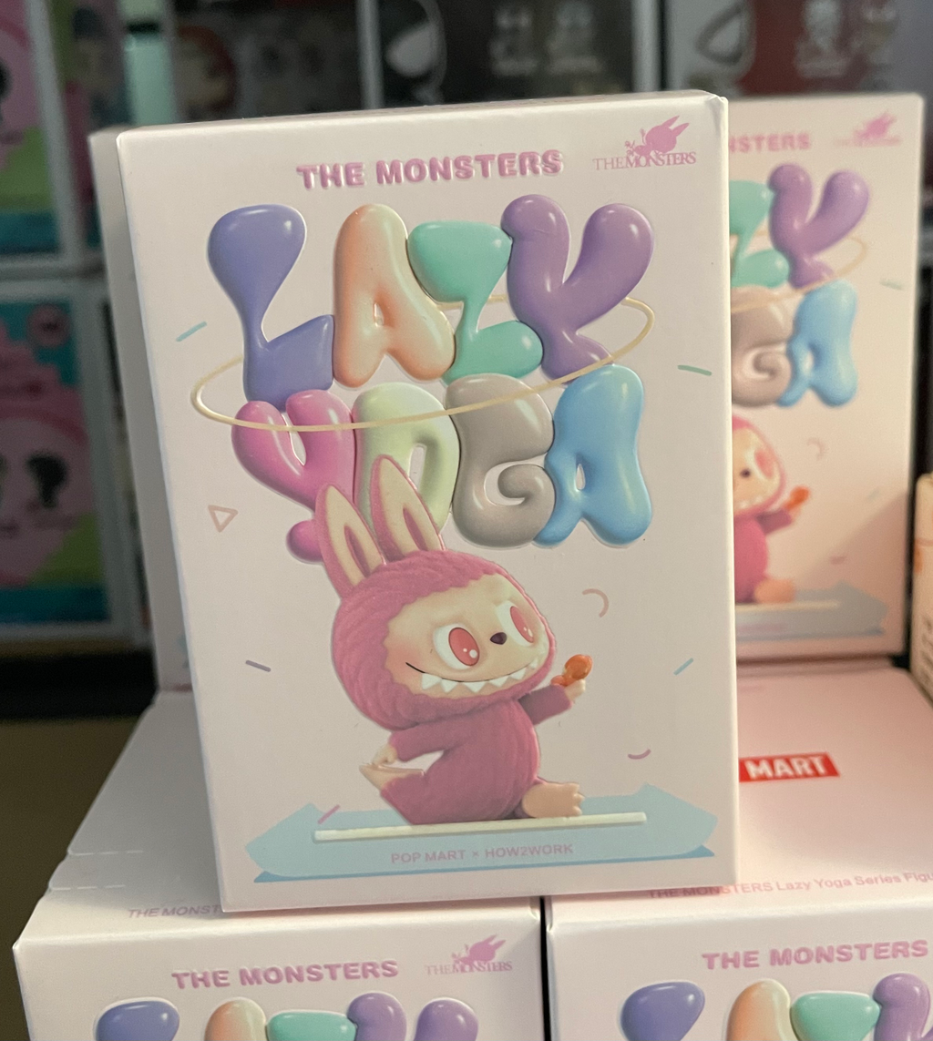 POP MART Labubu The Monsters Lazy Yoga Series Vinyl Figure – Blind Box