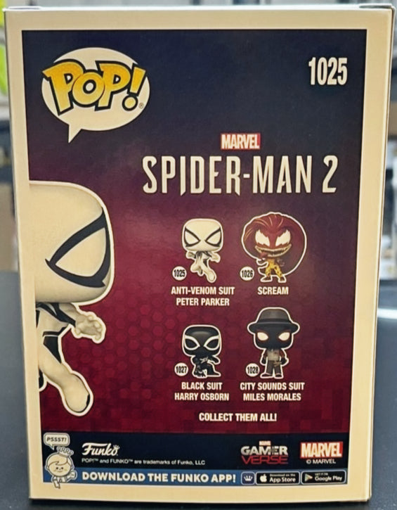 Spider-Man 2 Video Game Anti-Venom Suit Peter Parker Funko Pop! Vinyl Figure #10