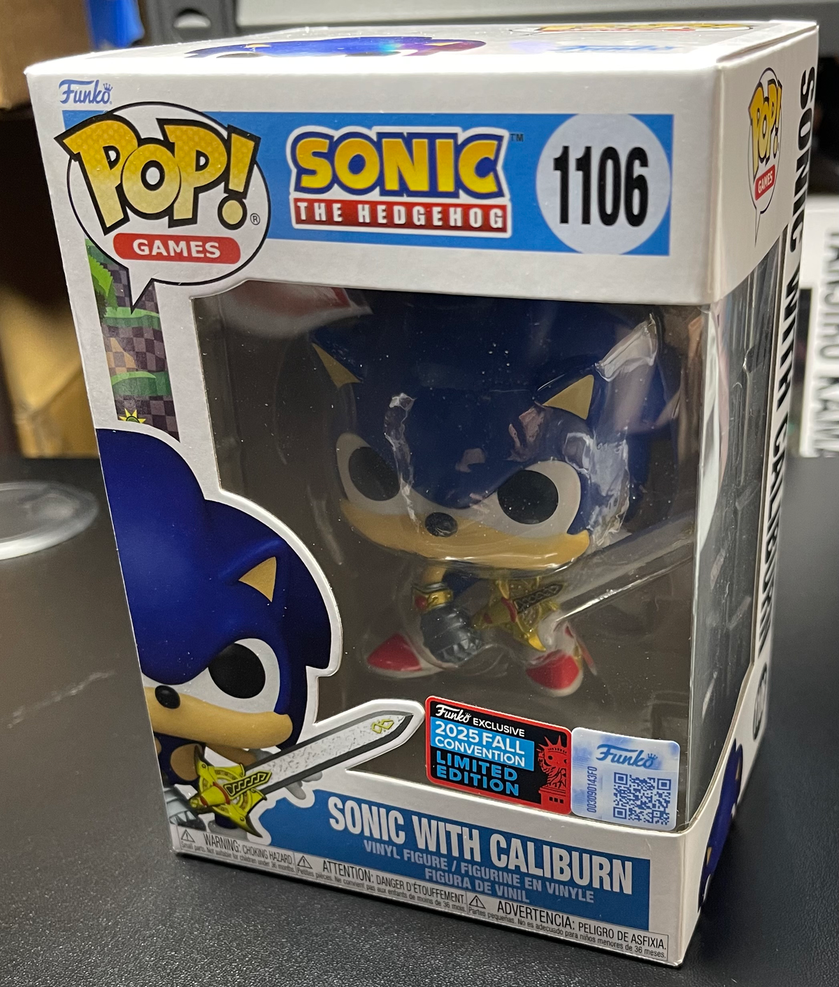 Sonic with Caliburn Funko Pop!  #1106 – Sonic the Hedgehog