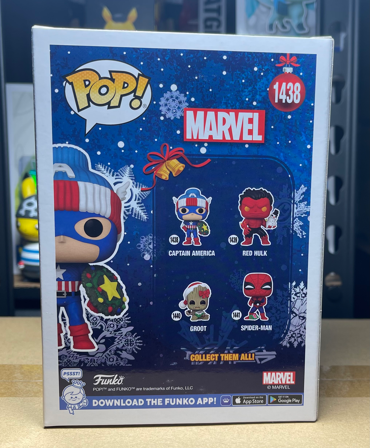 Marvel Holiday Captain America Funko Pop! Vinyl Figure #1438