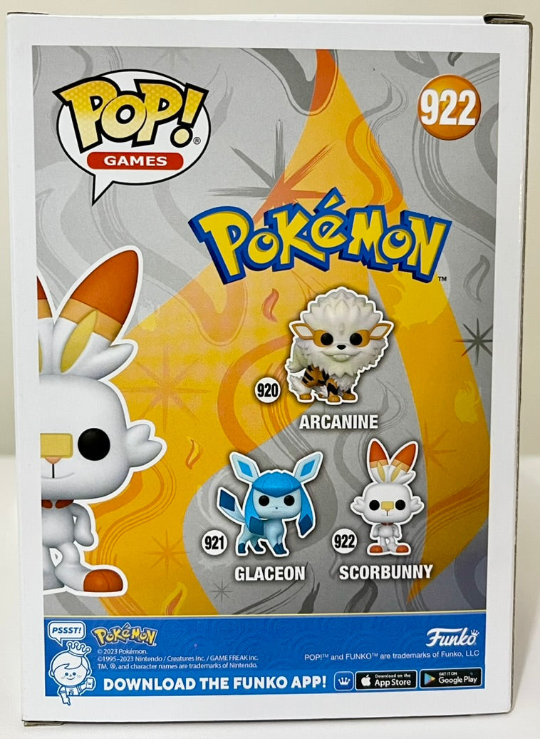 Pokémon Scorbunny Funko Pop! Vinyl Figure #922