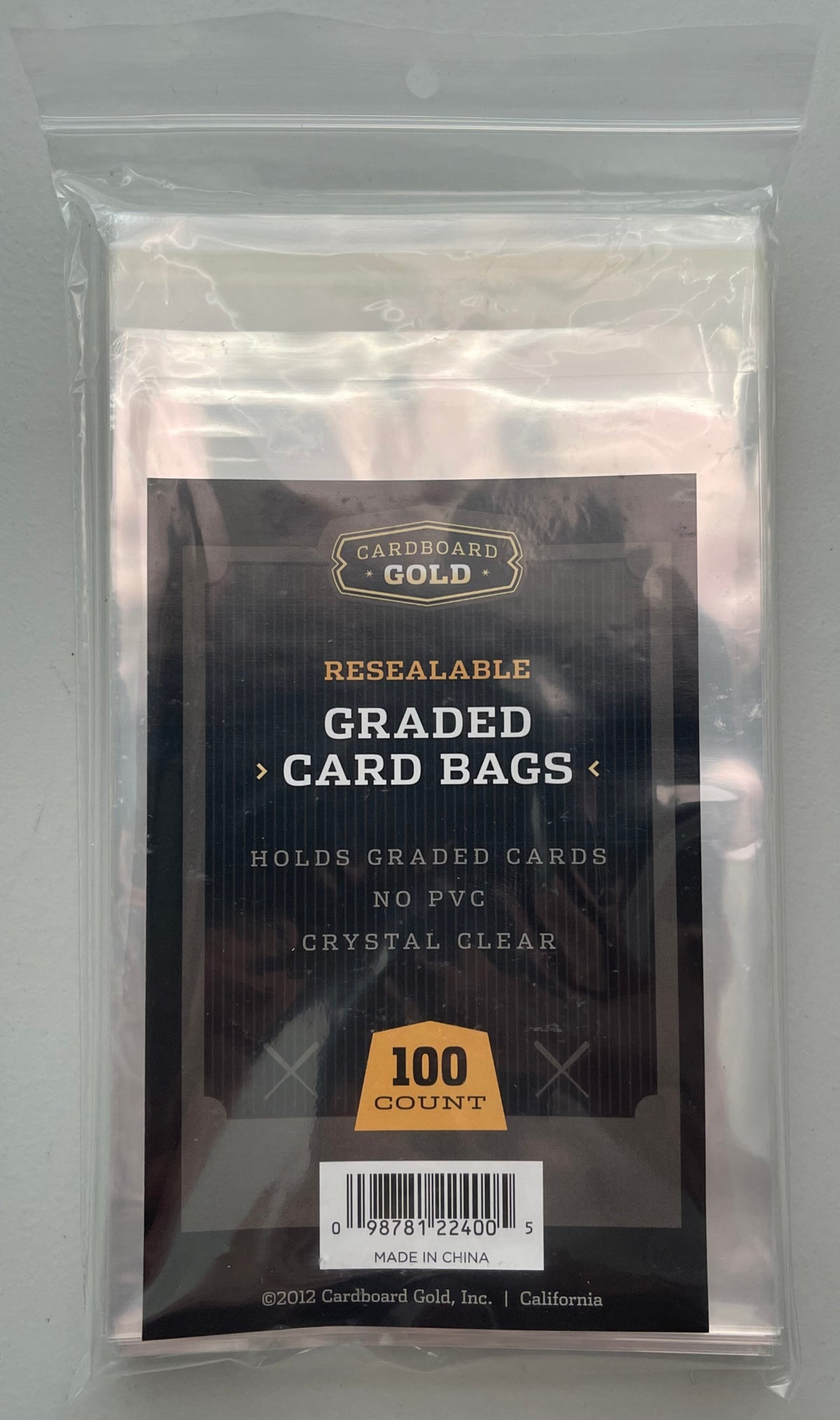Cardboard Gold - Graded Card Bags - 100 count
