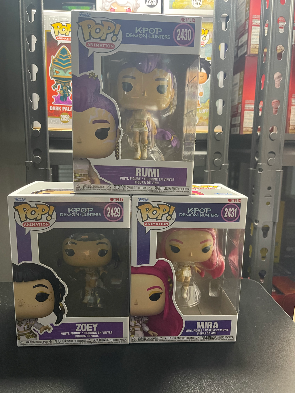 Kpop Demon Hunter 3pc Bundle Funko Rumi, Mira, Zoey