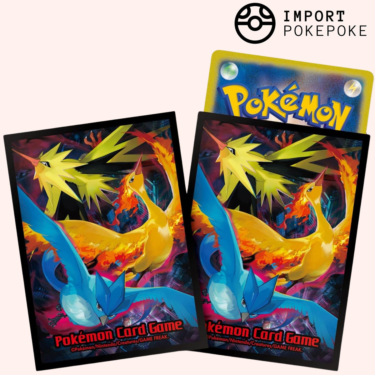 Sleeves x64 Sulfura Electhor Artikodin - Pokémon Center Original